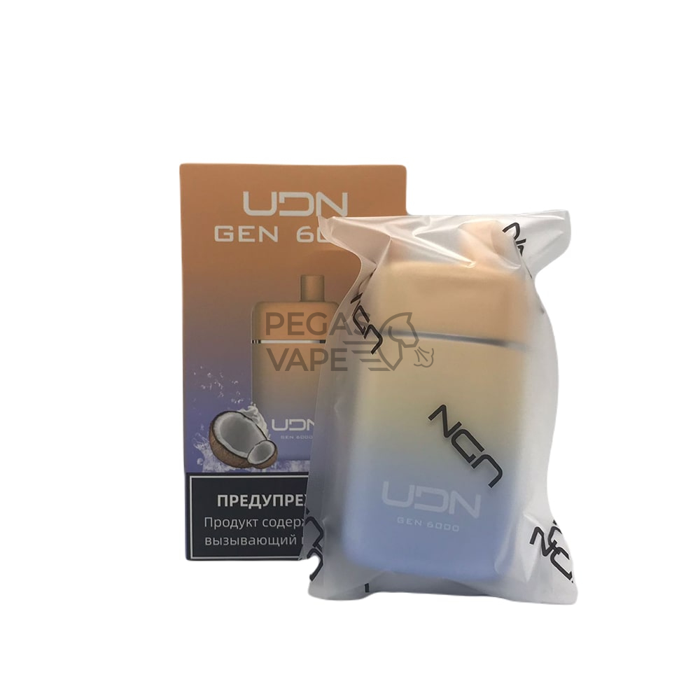 UDN_GEN_0005_UDN GEN Pineapple Coconut (Ананас-кокос) 20 мг 6000 затяжек-min