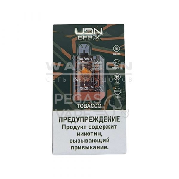 Электронная сигарета UDN BAR X3 7000 (Табак) - Купить с доставкой в Красногорске
