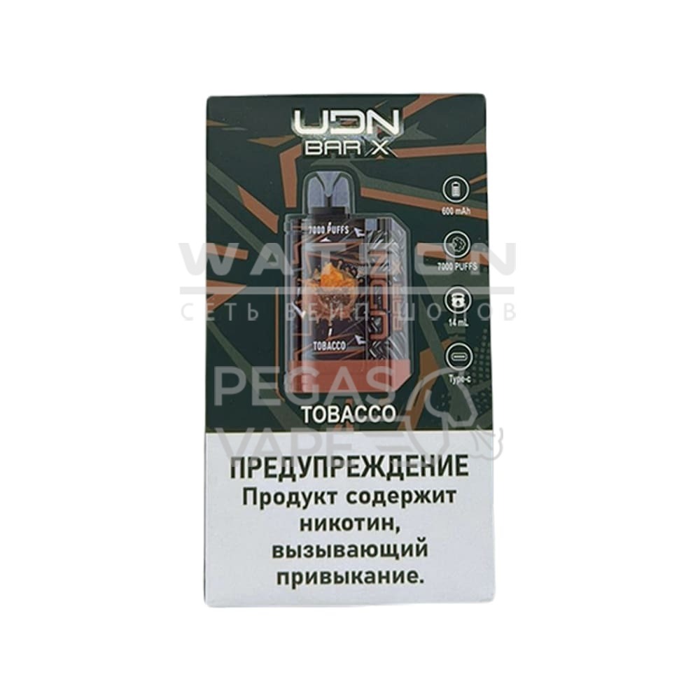 Электронная сигарета UDN BAR X3 7000 (Табак) Электронная сигарета UDN BAR X3 7000 (Табак) - Купить с доставкой в Красногорске