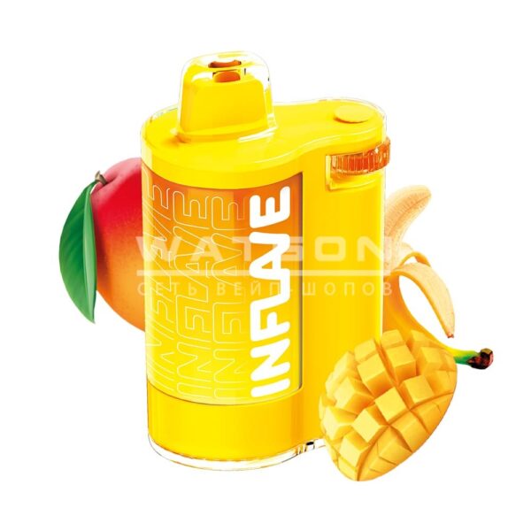 Электронная сигарета INFLAVE SPIN 8000 Mango Banana (Манго Банан) - Купить с доставкой в Красногорске