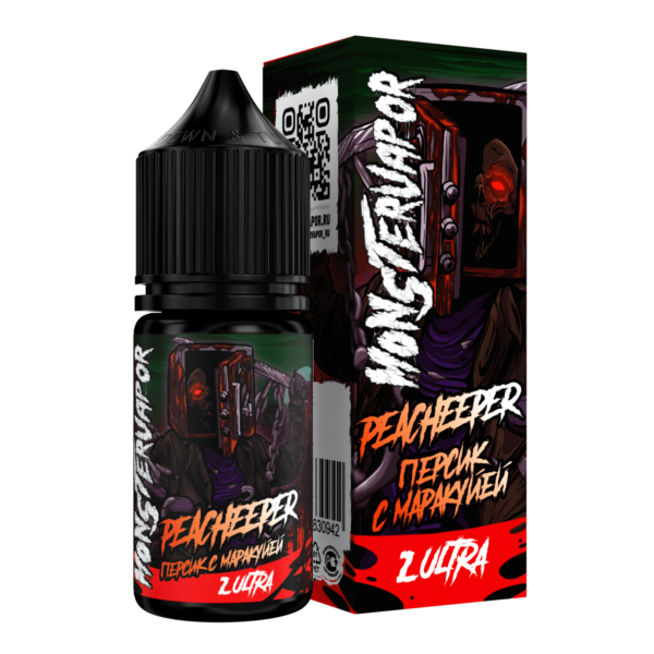 Жидкость MONSTERVAPOR ULTRA PEACHEEPER (персик с маракуйей) 30 мл 2% (20 мг/мл) - Купить с доставкой в Красногорске