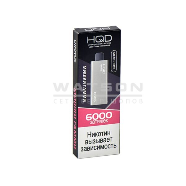 Электронная сигарета HQD ULTIMA 6000 (Мишки гамми) - Купить с доставкой в Красногорске