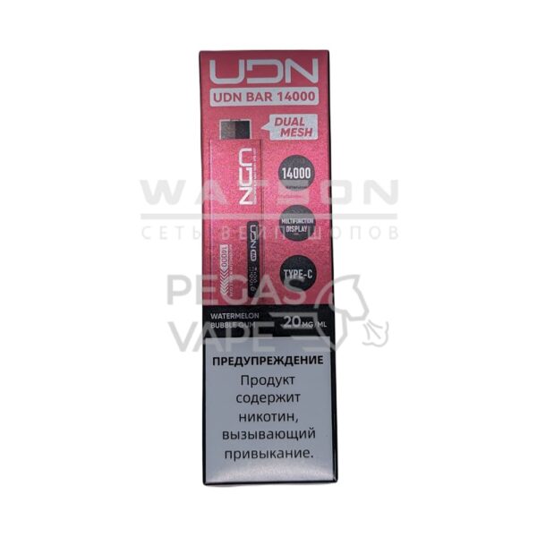 Электронная сигарета UDN BAR 14000 (Арбузная жвачка) - Купить с доставкой в Красногорске