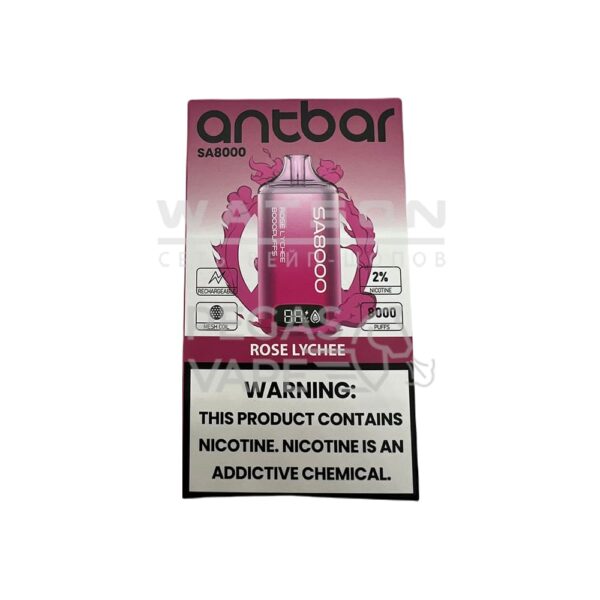 Электронная сигарета SMOANT ANT BAR SA 8000 (Розовый личи) - Купить с доставкой в Красногорске