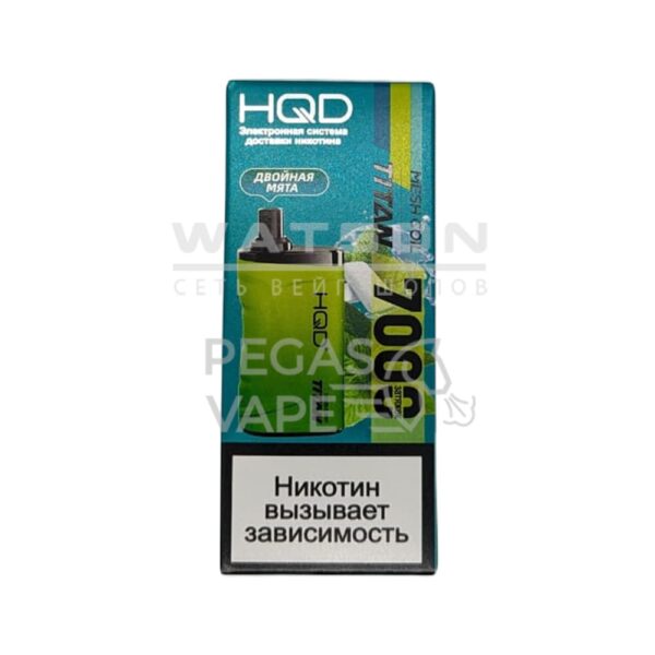 Электронная сигарета HQD TITAN 7000 (Двойная мята) - Купить с доставкой в Красногорске