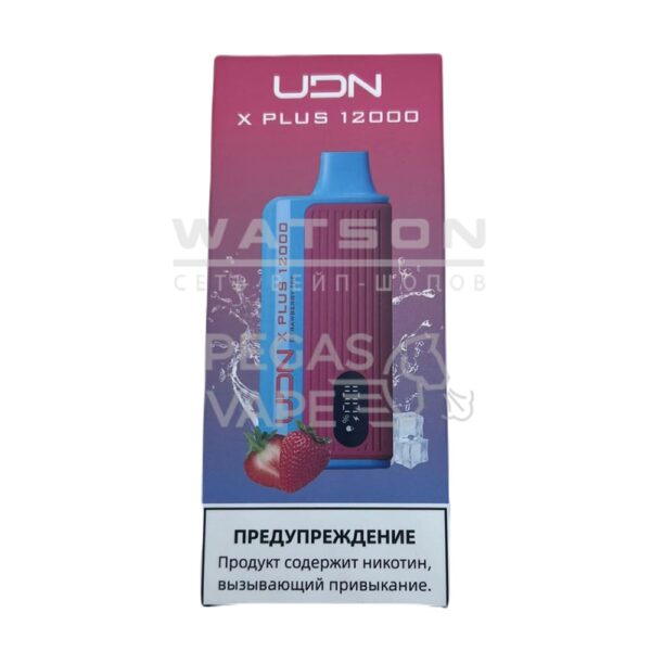 Электронная сигарета UDN X PLUS 12000 (Клубничный лед) - Купить с доставкой в Красногорске