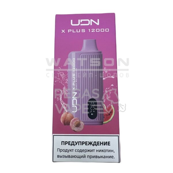 Электронная сигарета UDN X PLUS 12000 (Персик арбуз) - Купить с доставкой в Красногорске