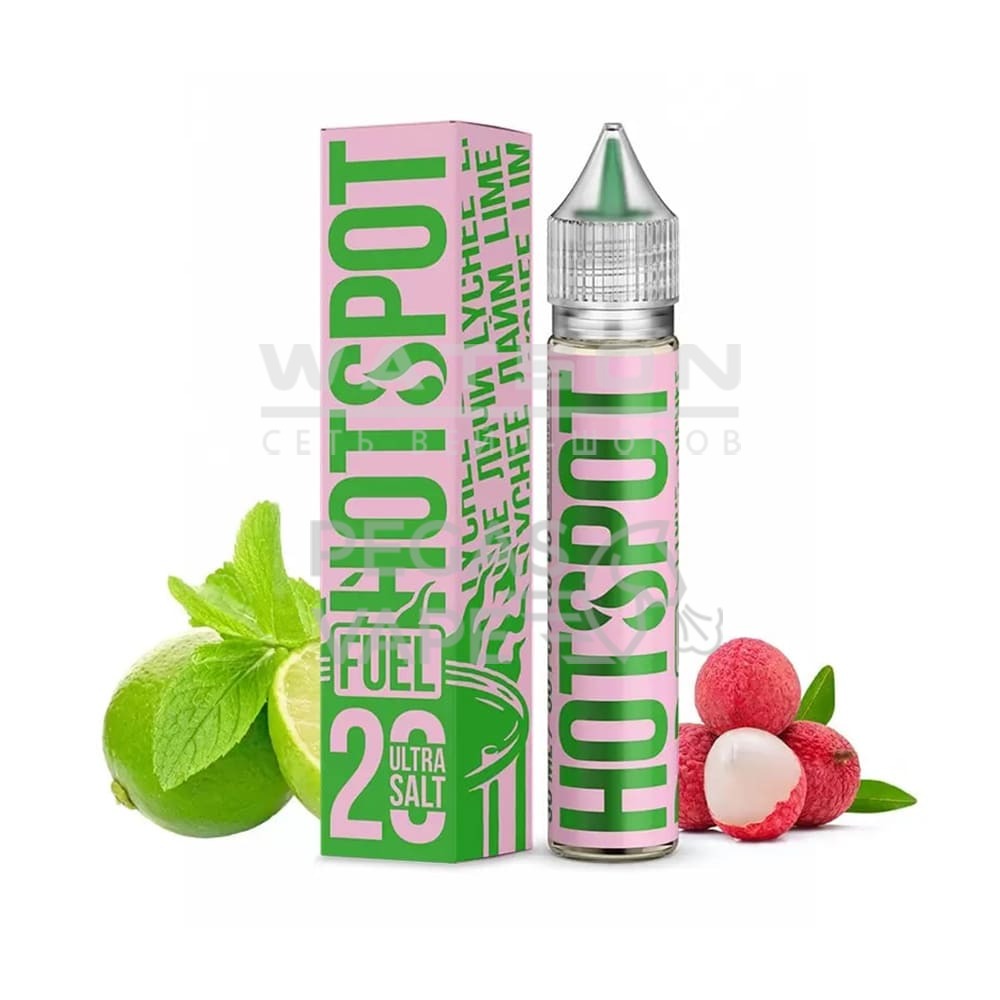 Жидкость HOTSPOT FUEL (Личи лайм) 30 мл 2% (20 мг/мл) Жидкость HOTSPOT FUEL (Личи лайм) 30 мл 2% (20 мг/мл) - Купить с доставкой в Красногорске