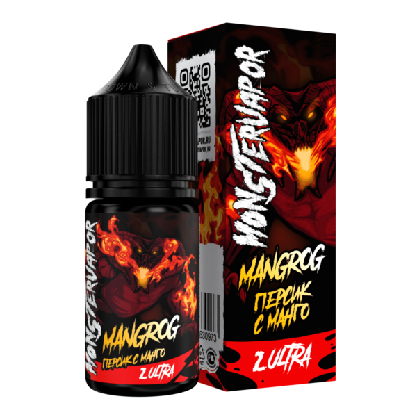 Жидкость MONSTERVAPOR ULTRA MANGROG (персик с манго) 30 мл 2% (20 мг/мл) - Купить с доставкой в Красногорске