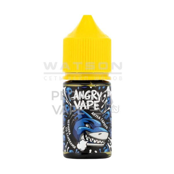 Жидкость Angry Vape Ultra Salt Акула Гарпун (Черника со сливками) 30 мл 2% (20 мг/мл) Strong - Купить с доставкой в Красногорске