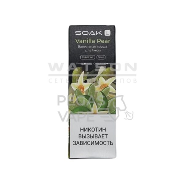 Жидкость SOAK L (Ванильная  груша с лаймом) 30 мл 2% (20 мг/мл) - Купить с доставкой в Красногорске