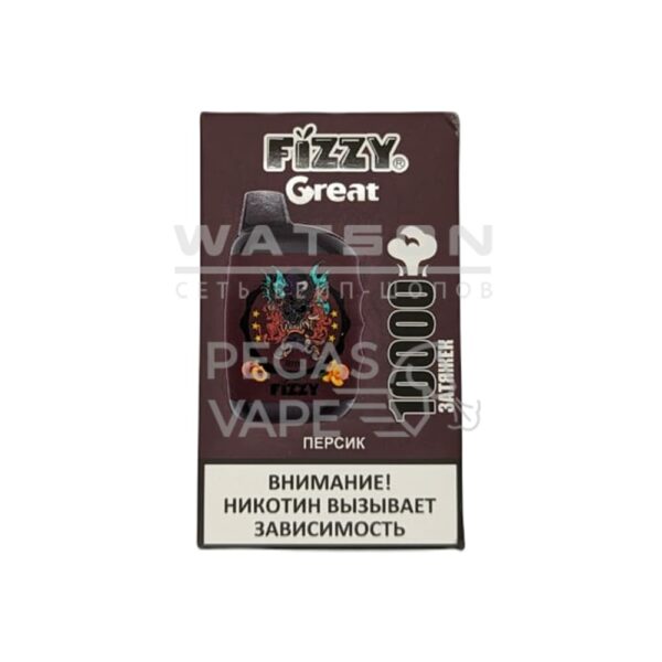 Электронная сигарета FIZZY GREAT 10000 (Персик) - Купить с доставкой в Красногорске