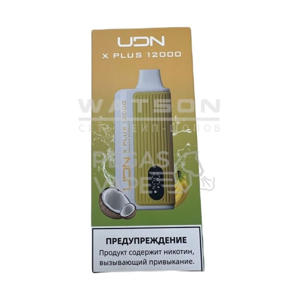 Электронная сигарета UDN X PLUS 12000 (Банан Кокос) - Купить с доставкой в Красногорске