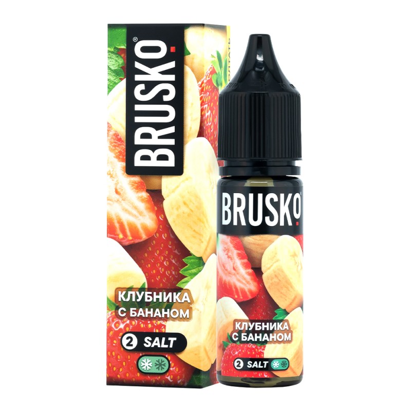 Жидкость Brusko Chubby Salt Strong (Клубника с бананом) 35 мл 2% (20 мг/мл) Жидкость Brusko Chubby Salt Strong (Клубника с бананом) 35 мл 2% (20 мг/мл) - Купить с доставкой в Красногорске