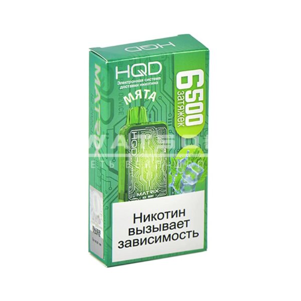 Электронная сигарета HQD MATRIX 6500 (Мята) - Купить с доставкой в Красногорске