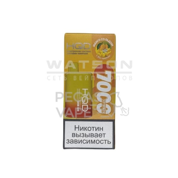 Электронная сигарета HQD Cuvie Bar 7000 (Манго со льдом) - Купить с доставкой в Красногорске
