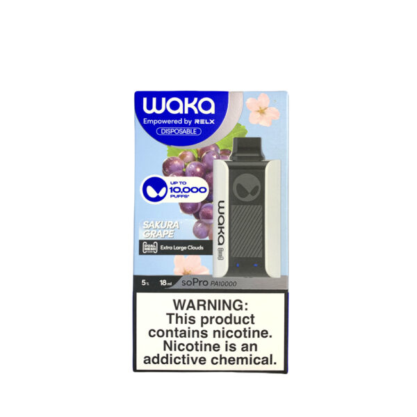 Электронная сигарета Waka PA-10000 Sakura grap (Сакура виноград) - Купить с доставкой в Красногорске