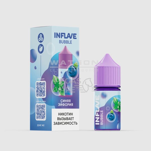 Жидкость INFLAVE BUBBLE (Синняя эйфория) 30 мл 2% (20 мг/мл) - Купить с доставкой в Красногорске