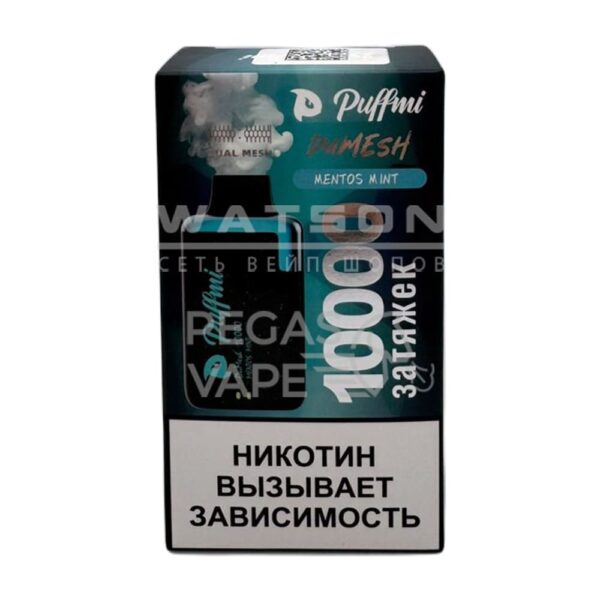 Электронная сигарета PuffMi DUMESH 10000 (Мятный ментос) - Купить с доставкой в Красногорске