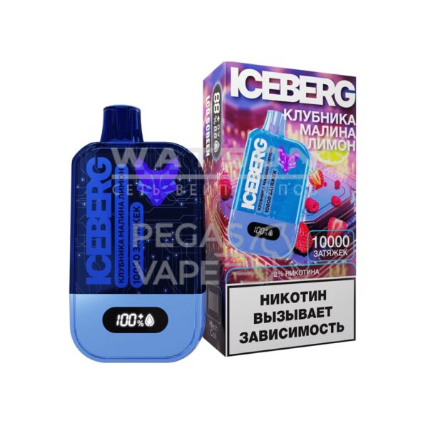 Электронная сигарета ICEBERG MINI 10000 (Клубника малина лимон) - Купить с доставкой в Красногорске