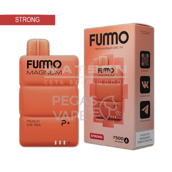 Электронная сигарета FUMMO MAGNUM 7500 (Персиковый айс ти) - Купить с доставкой в Красногорске