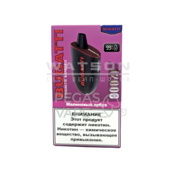 Электронная сигарета BUGATTI 12000 (Клубника арбуз) - Купить с доставкой в Красногорске