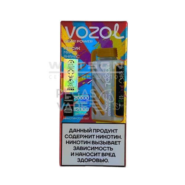Электронная сигарета VOZOL GEAR POWER 20000 (Персик манго ананас) - Купить с доставкой в Красногорске