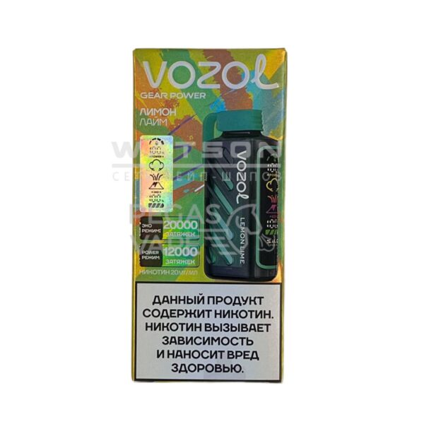 Электронная сигарета VOZOL GEAR POWER 20000 (Лимон лайм) - Купить с доставкой в Красногорске