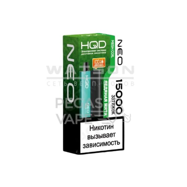 Электронная сигарета HQD NEO 15000 (Ледяная мята) - Купить с доставкой в Красногорске