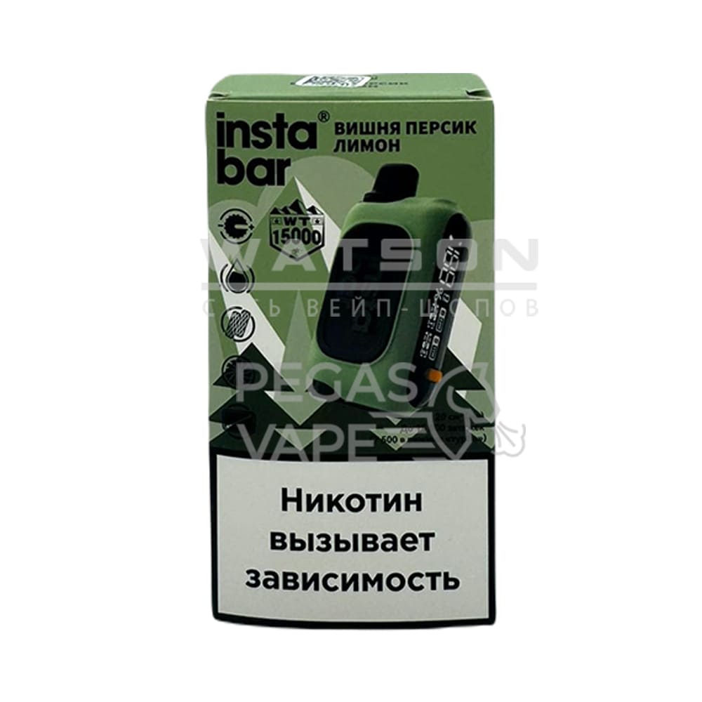 Электронная сигарета PLONQ INSTABAR 15000 (Вишня персик лимон) Электронная сигарета PLONQ INSTABAR 15000 (Вишня персик лимон) - Купить с доставкой в Красногорске