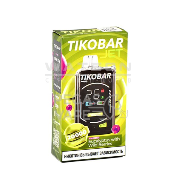 Электронная сигарета TIKOBAR JET 20000 Eucalyptus with wild berries (Хвойные ягоды) - Купить с доставкой в Красногорске