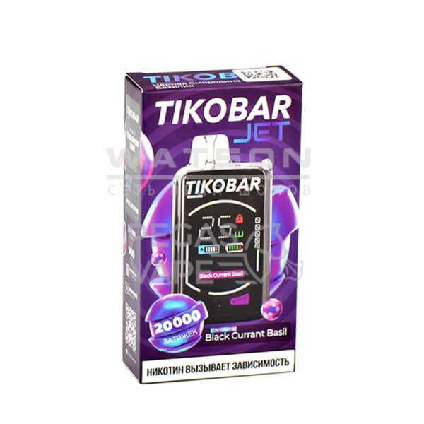 Электронная сигарета TIKOBAR JET 20000 Black currant bazi (Черная смородина базилик) - Купить с доставкой в Красногорске