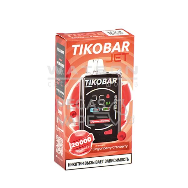 Электронная сигарета TIKOBAR JET 20000 Lingonberry (Брусника клюква) - Купить с доставкой в Красногорске