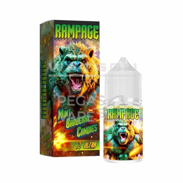 Жидкость RAMPAGE Ultra 2 Mint Barberry Candies (Мятные барбарисовые конфеты) 30 мл 2% (20 мг/мл) Strong - Купить с доставкой в Красногорске