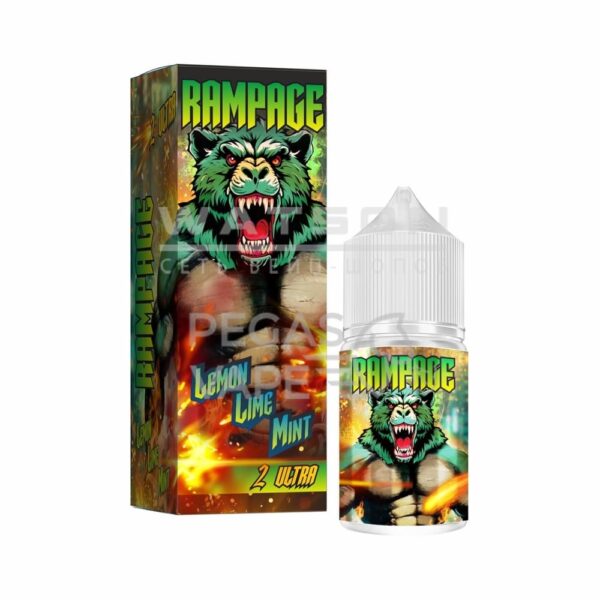 Жидкость RAMPAGE Ultra 2 Lemon Lime Mint (Лимон Лайм Мята) 30 мл 2% (20 мг/мл) Strong - Купить с доставкой в Красногорске