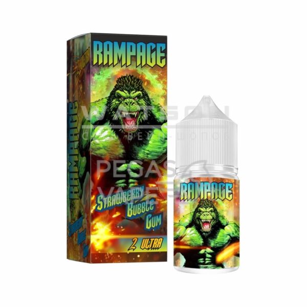 Жидкость RAMPAGE Ultra 2 Strawberry Bubble Gum (Клубничная жвачка) 30 мл 2% (20 мг/мл) Strong - Купить с доставкой в Красногорске