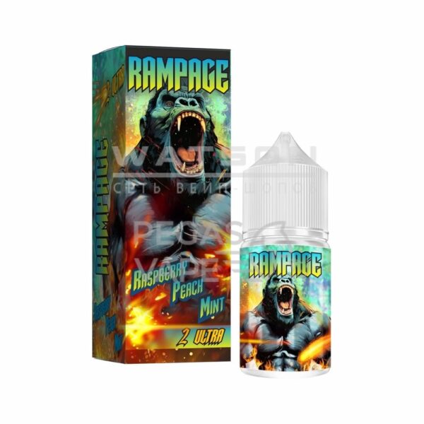 Жидкость RAMPAGE Ultra 2 Raspberry Peach Mint (Малина Персик Мята) 30 мл 2% (20 мг/мл) Strong - Купить с доставкой в Красногорске