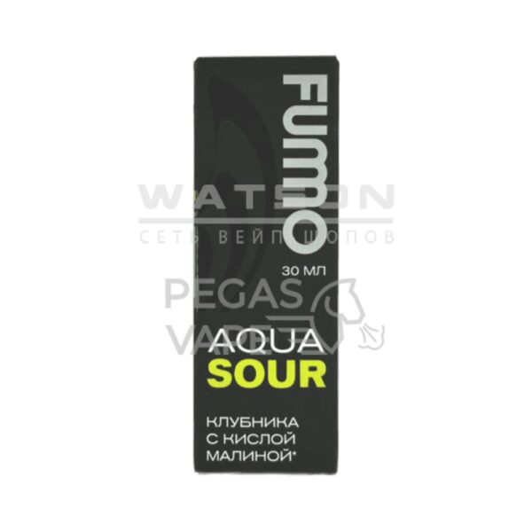 Жидкость FUMMO AQUA SOUR (Клубника с кислой малиной) 30 мл 2% (20 мг/мл) - Купить с доставкой в Красногорске