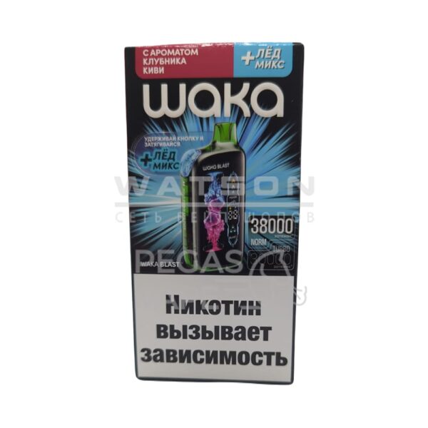 Электронная сигарета WAKA BLAST 38000 (Клубника Киви - Лёд микс) - Купить с доставкой в Красногорске