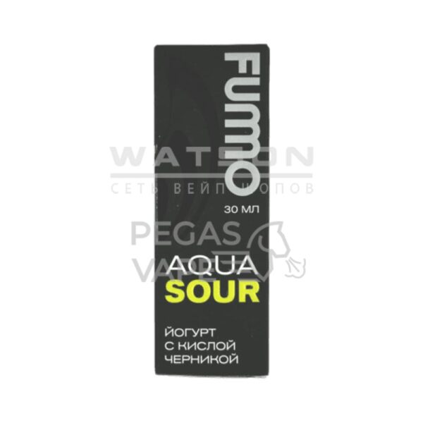 Жидкость FUMMO AQUA SOUR (Йогурт с кислой черникой) 30 мл 2% (20 мг/мл) - Купить с доставкой в Красногорске