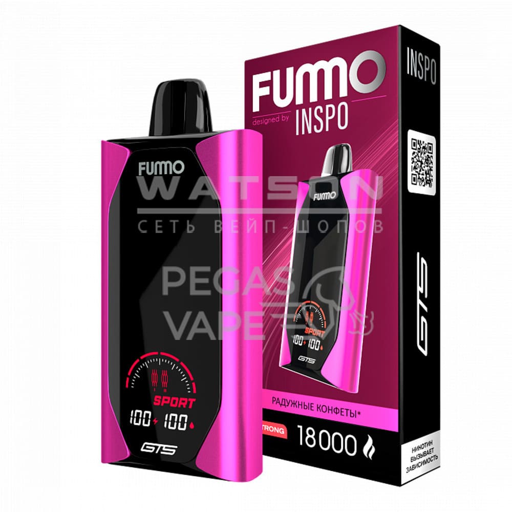 Электронная сигарета Fummo GTS 18000 (Радужные конфеты) Электронная сигарета Fummo GTS 18000 (Радужные конфеты) - Купить с доставкой в Красногорске
