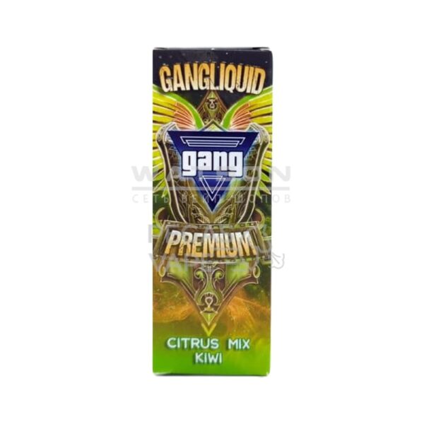 Жидкость Gang Premium Strong (Цитрус микс с киви) 30 мл 2% (20 мг/мл) Strong - Купить с доставкой в Красногорске