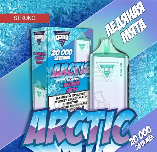 Электронная сигарета GANG ARCTIC 20000 (Ледяная мята) - Купить с доставкой в Красногорске