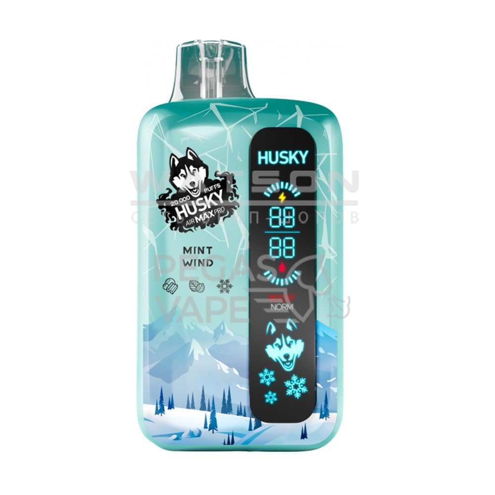 Электронная сигарета Husky Air Max PRO Ultra Strong 20000 Mint Wind (Мятная жвачка) Электронная сигарета Husky Air Max PRO Ultra Strong 20000 Mint Wind (Мятная жвачка) - Купить с доставкой в Красногорске