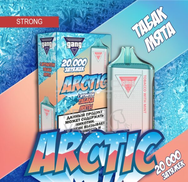 Электронная сигарета GANG ARCTIC 20000 (Табак с мятой) - Купить с доставкой в Красногорске