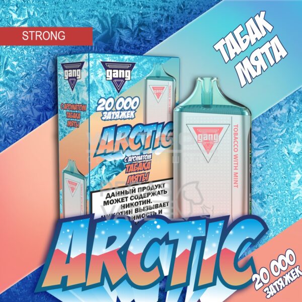 Электронная сигарета GANG ARCTIC 20000 (Табак с мятой) - Купить с доставкой в Красногорске