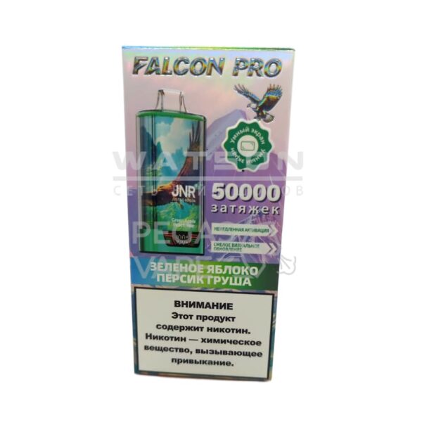Электронная сигарета JNR FALCON PRO 50000 (Зеленое яблоко персик груша) - Купить с доставкой в Красногорске